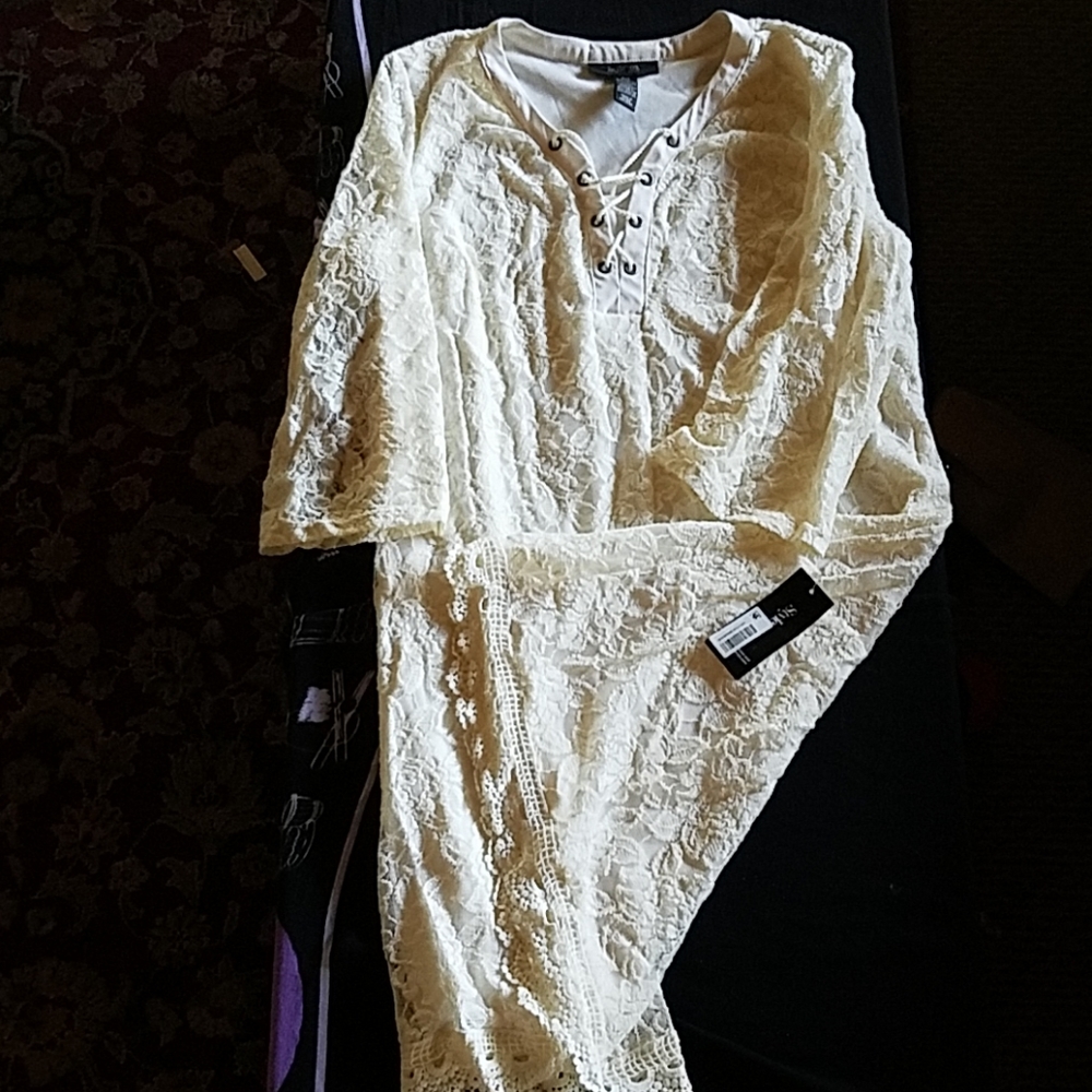 Ivory lace dress